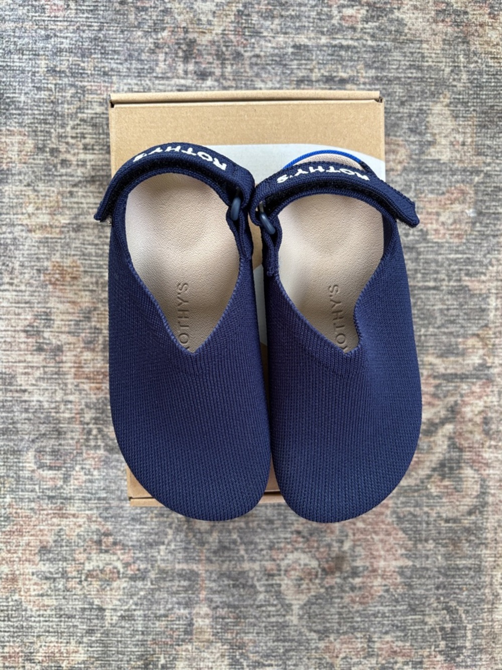 Rothy's Kids Clog in Midnight Confetti Navy. Size 12. Never worn. New with box - Picture 2 of 7